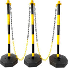 Chain Attachable Traffic Delineator Post 3pcs