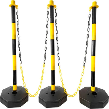 Indoor Lightweight Delineator Posts with Base & Chain