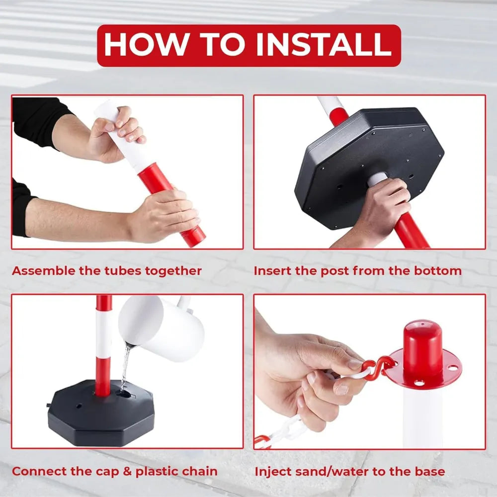 Weather Resistant Traffic Safety Delineator Posts