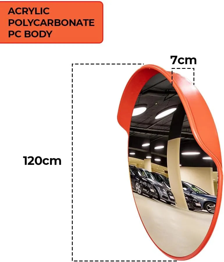 High visibility vehicle search mirror