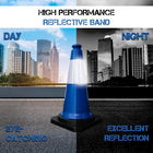 High Visibility Traffic Cone Blue