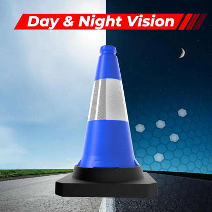 High Visibility Roadway Cone Blue