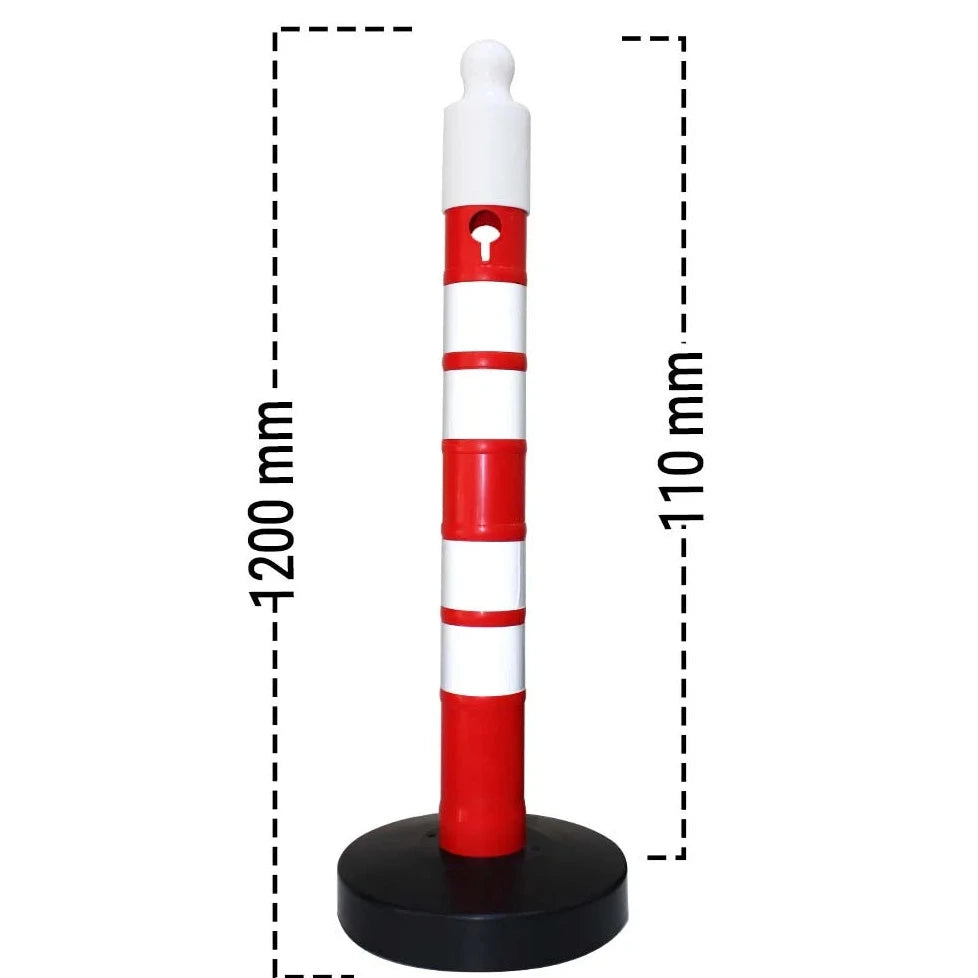 Traffic Safety Reflective Channelizer Post Diamention