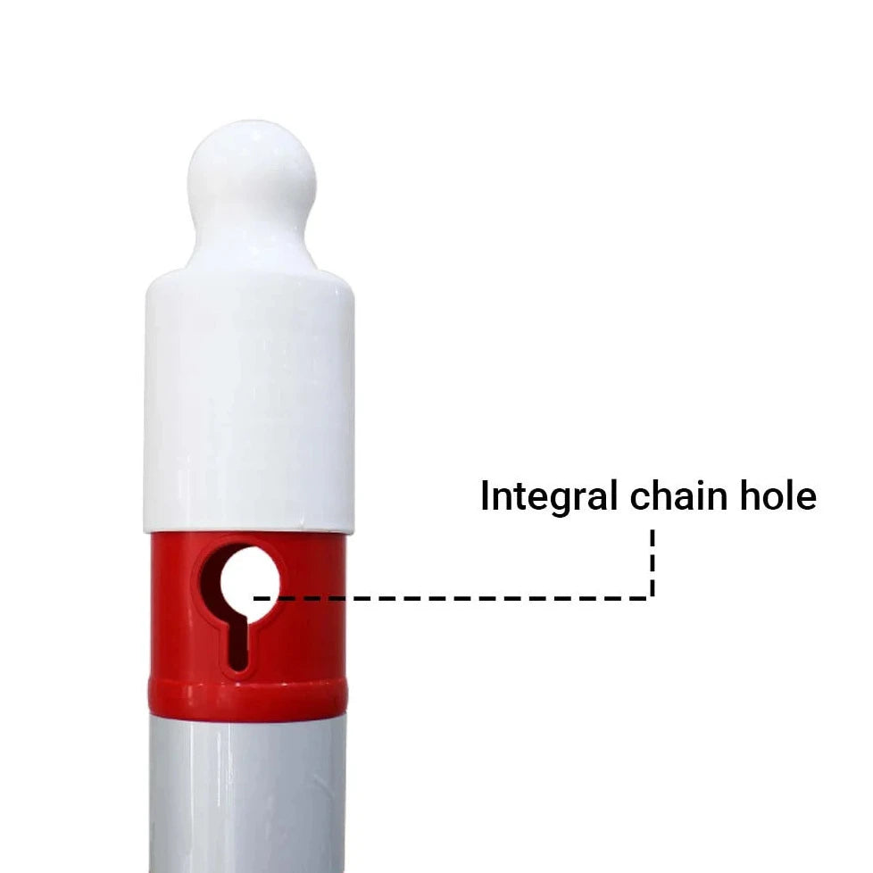 Traffic Safety Reflective Channelizer Post chain hole