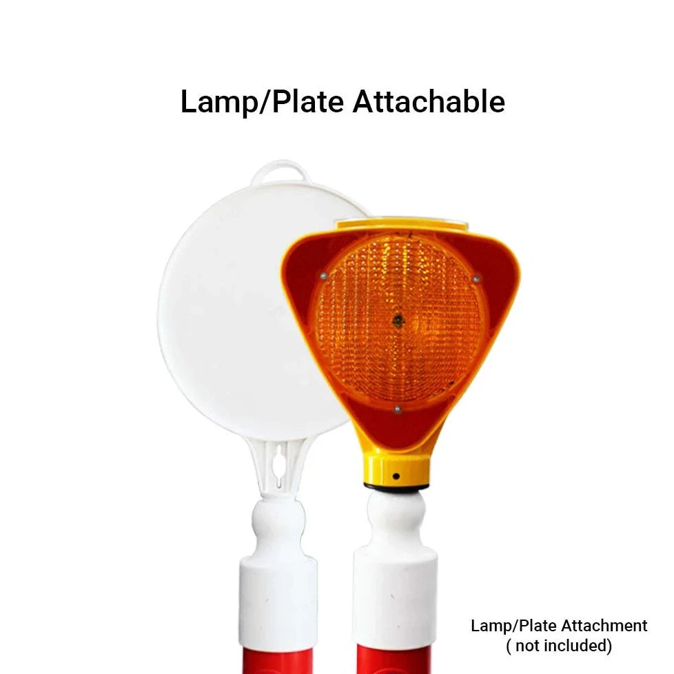 Road Safety Traffic Post With Lamp Attachable