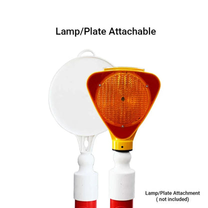 Traffic Safety Reflective Channelizer Post lamp attachable