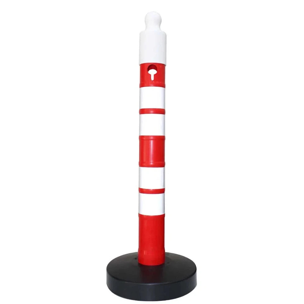 Traffic Safety Reflective Post Red | Sand-Filled Base Post | Shop Now