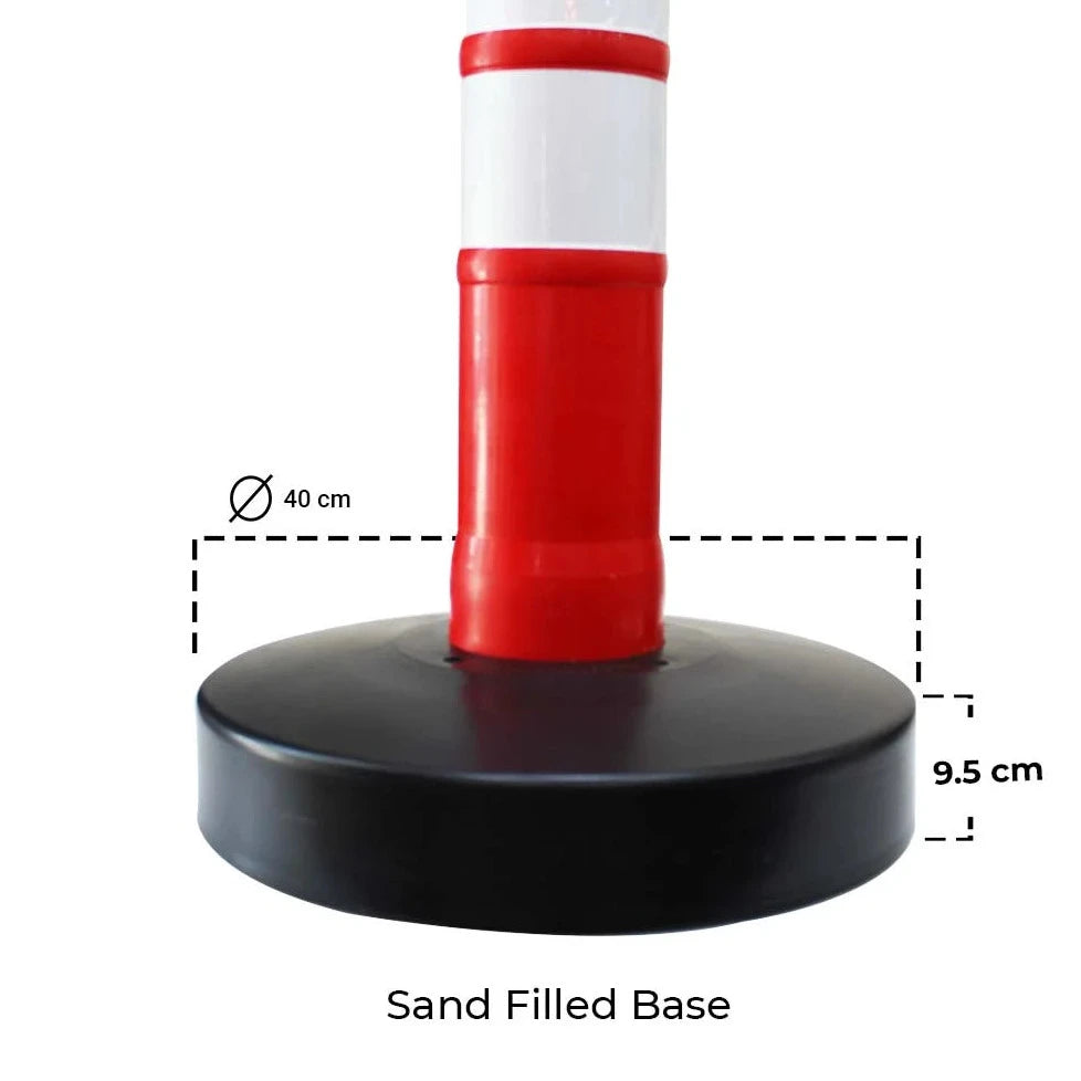 Traffic Safety Reflective Channelizer Post Base