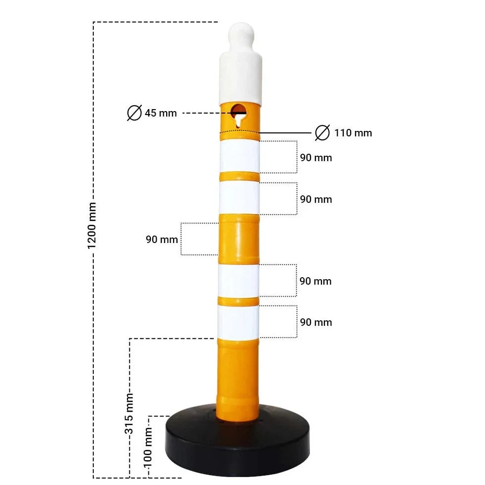 Traffic Post Yellow