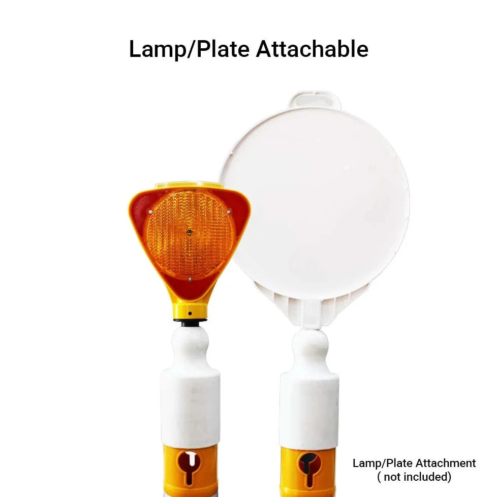 Traffic Safety Reflective Delineator Post With Sign Attachable