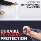 transparent stretch film roll for commercial packaging use