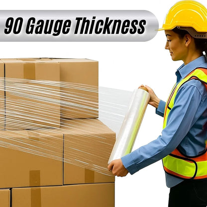 transparent stretch wrap roll for pallet and carton wrapping