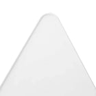 Triangular Empty Sign Edge White
