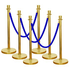 6 crowd control stanchions