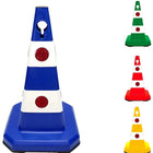 Unbreakable Reflective blue traffic cone