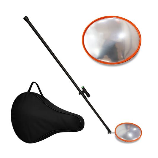 portable under vehicle inspection mirror with torch for security checks