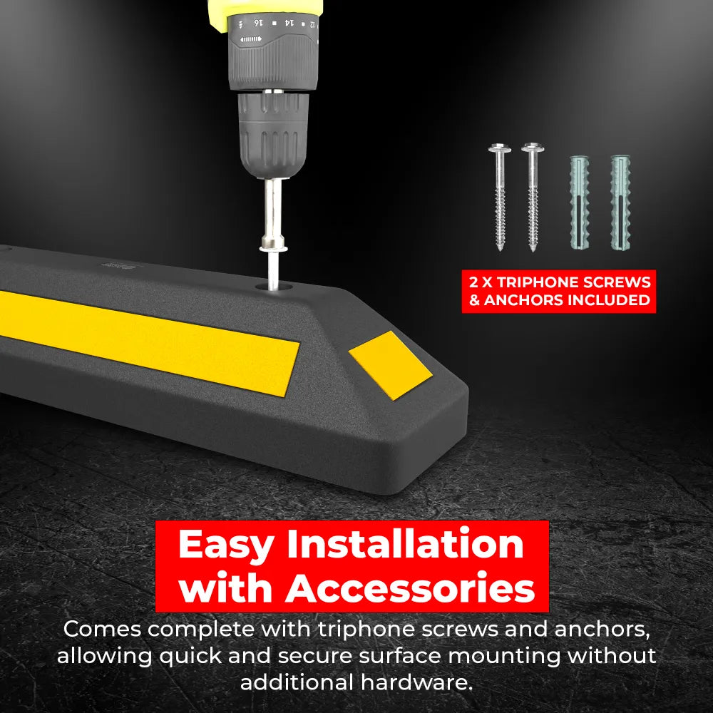 Easy Installation Heavy Duty PVC Parking Curbs
