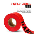 Tear Resistant Warning Tape Red