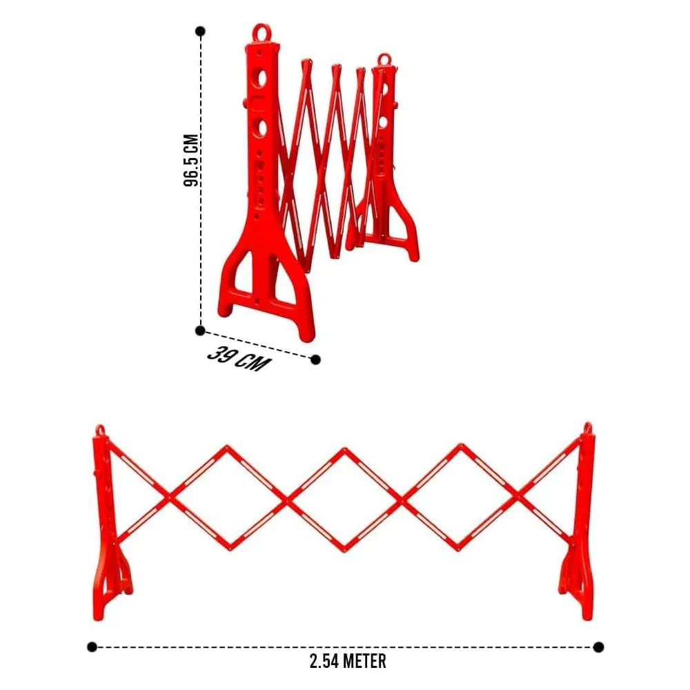 Water Filled Red Barrier
