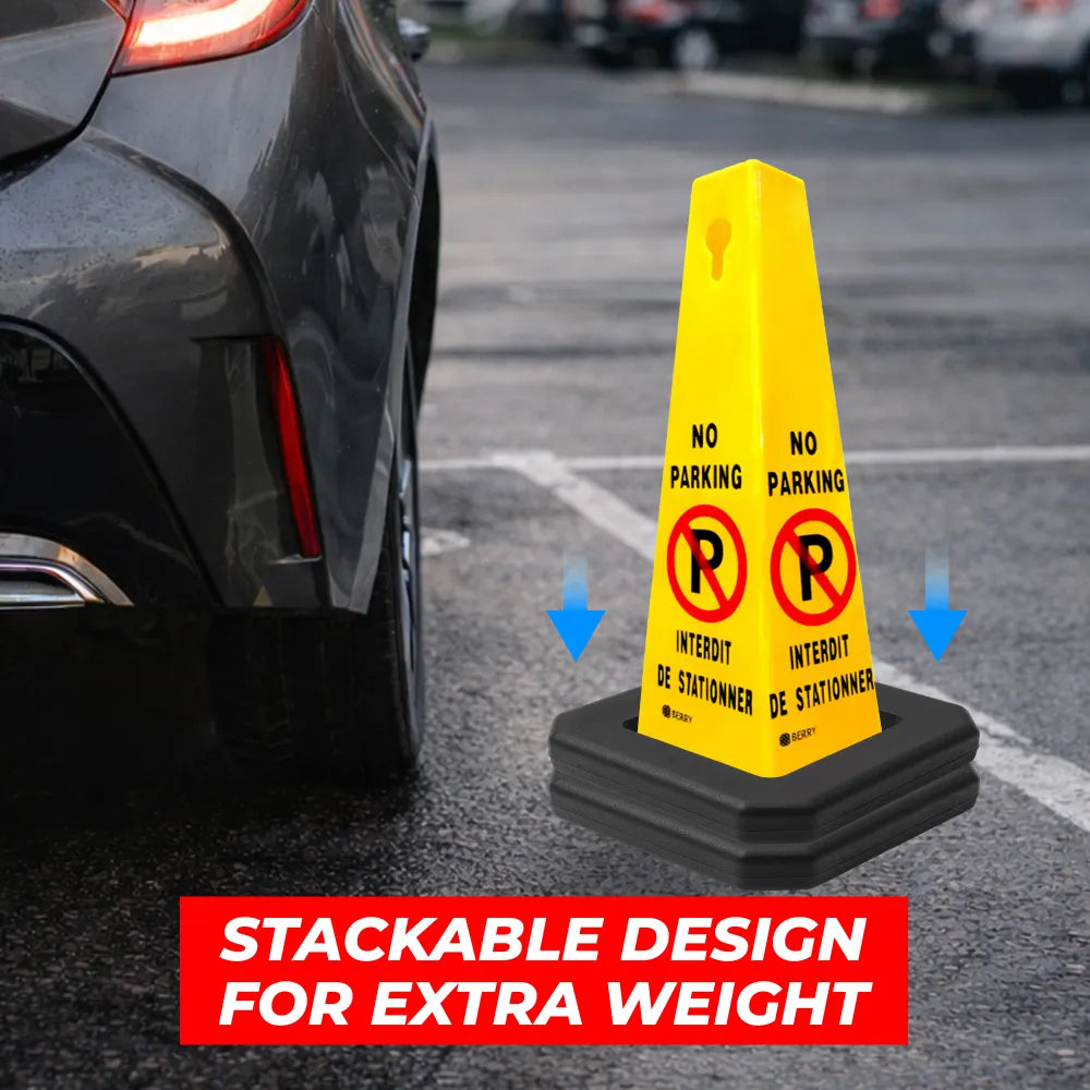 Heavy duty rubber base for cones