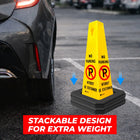 Heavy duty rubber base for cones
