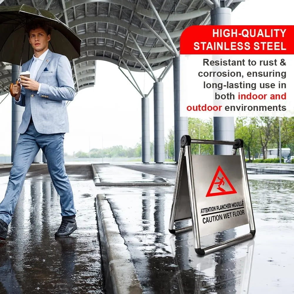 Weather Resistant Wet Floor Warning Sign