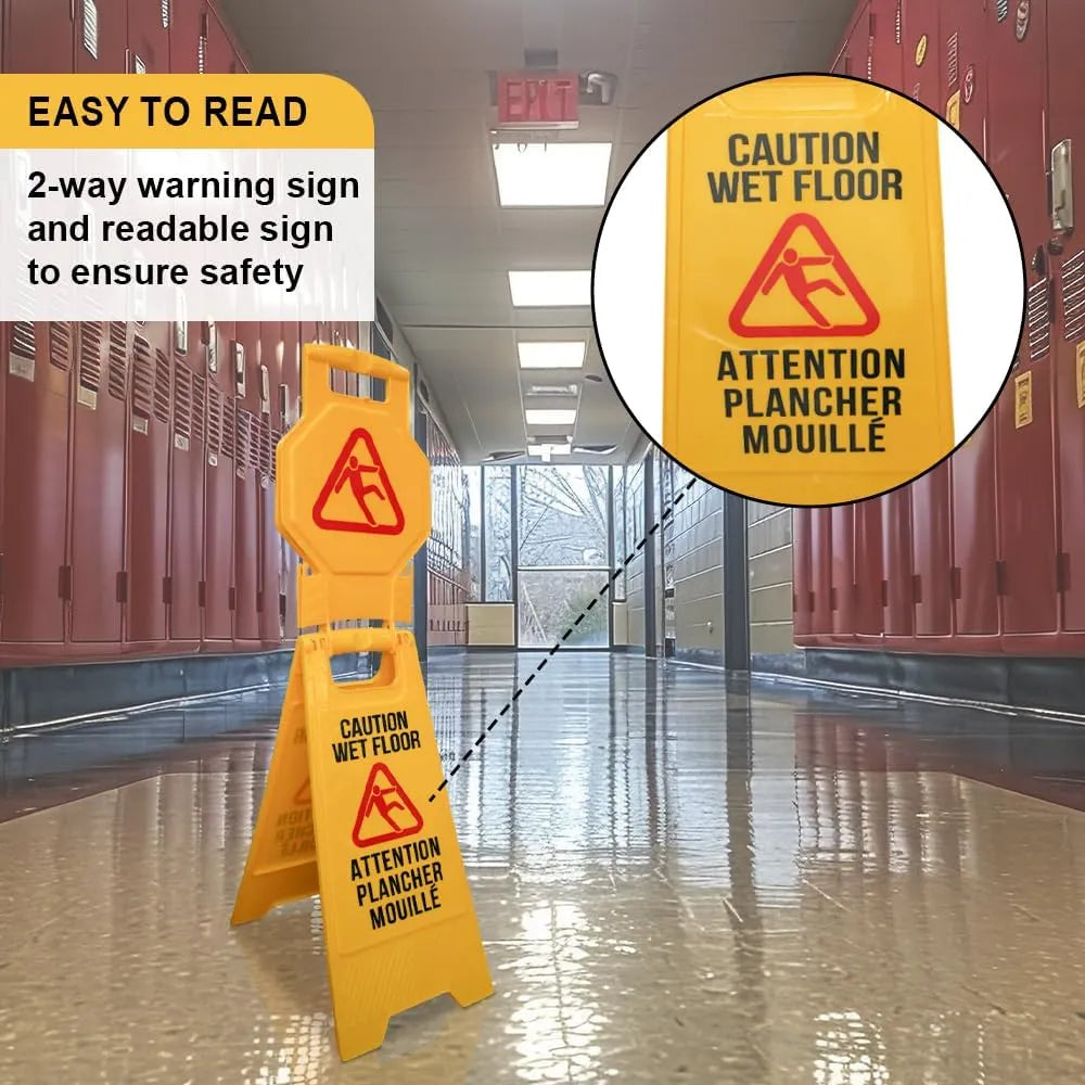 High Visibility Wet Floor Sign Yellow