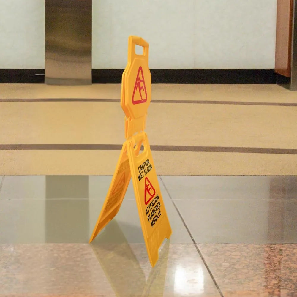 Freestanding Wet Signs Yellow