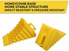 Yellow Honeycomb Shock Proof Wheel Stopper