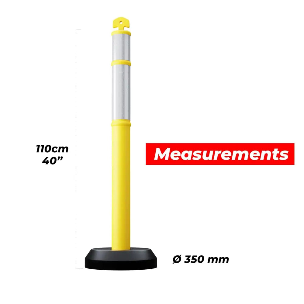 Yellow traffic post measurements