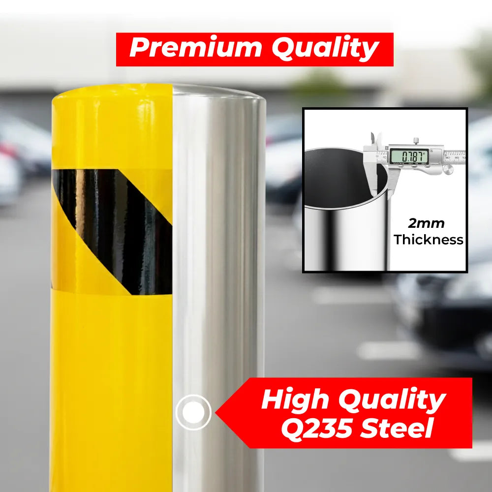 Yellow Safety Posts 46in