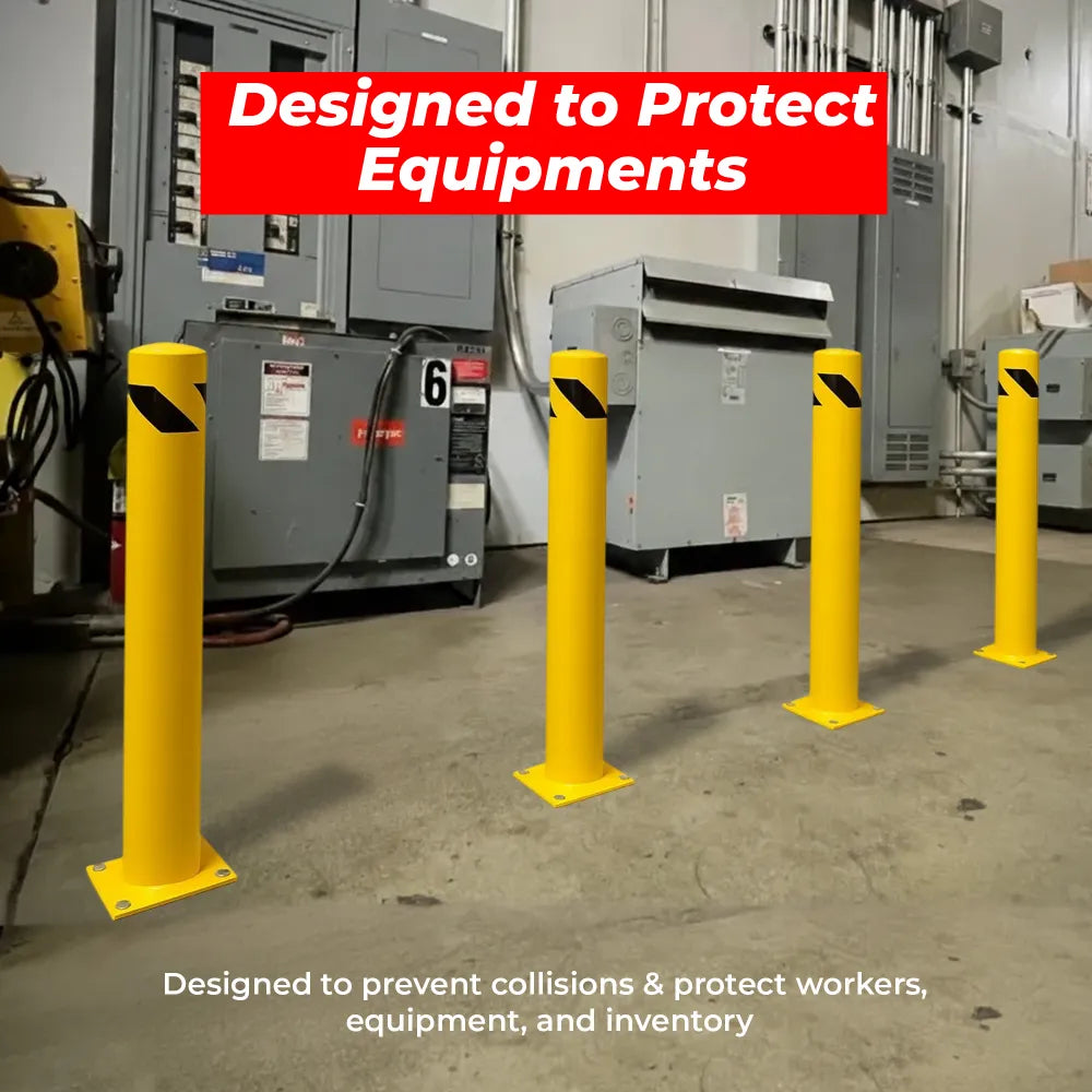 Access Control Yellow Safety Post