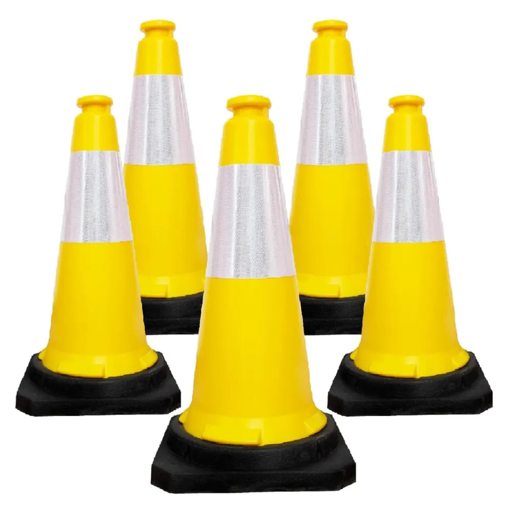 Yellow traffic cones 75cm