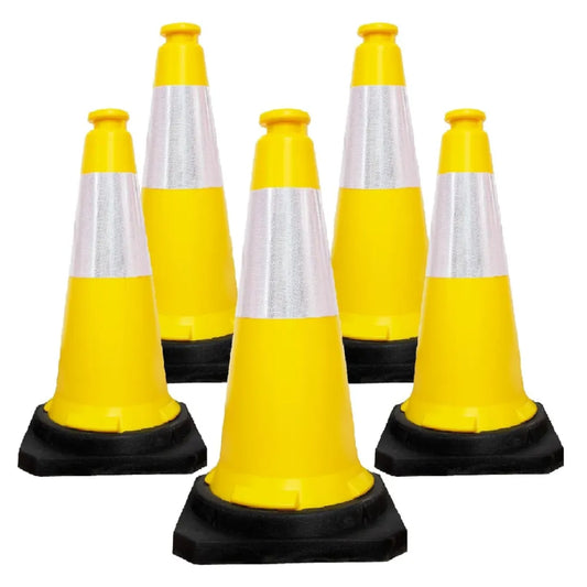 Yellow traffic cones 75cm