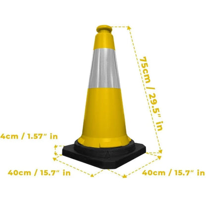 Yellow road cone